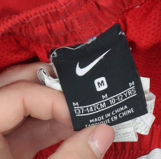 Nike Boys' Red Swim Shorts M Elastic Lined