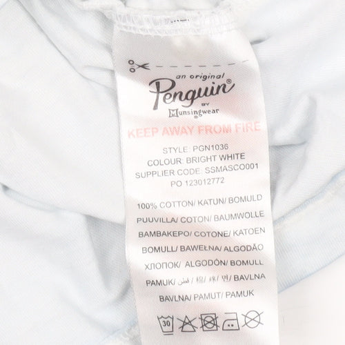 Penguin Boys White Graphic T-Shirt (14-15 Years)