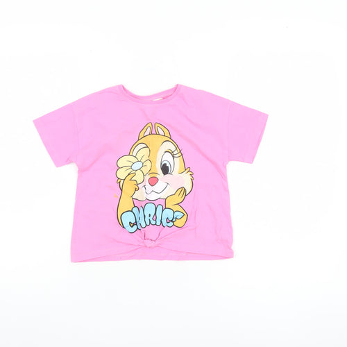 Disney Girls Pink Chip 'n Dale T-Shirt - 5-6 Years