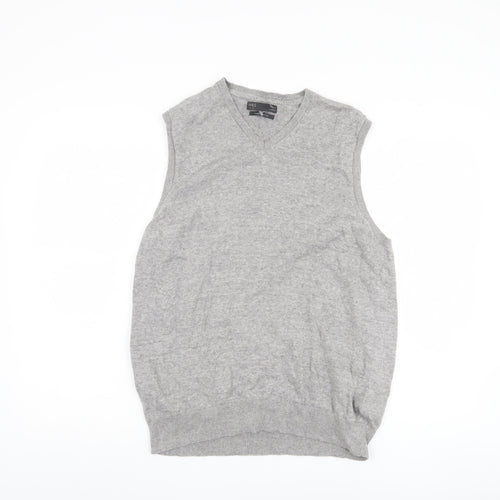 Marks and Spencer Men's Grey Vest Sleeveless Knit M