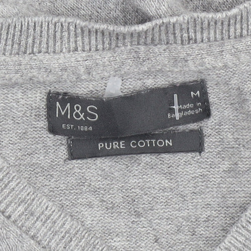 Marks and Spencer Men's Grey Vest Sleeveless Knit M