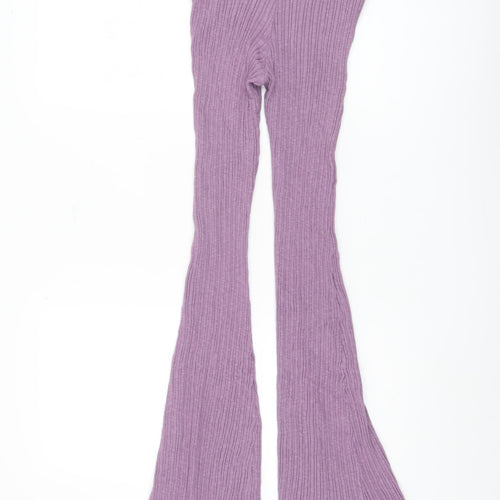 Urban Outfitters Women's Purple Flared Trousers S