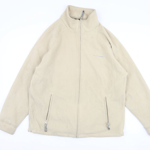 Trespass Men Beige Fleece Jacket, Medium, Casual Wear