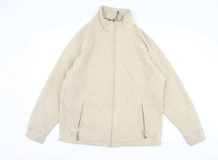 Trespass Men Beige Fleece Jacket, Medium, Casual Wear