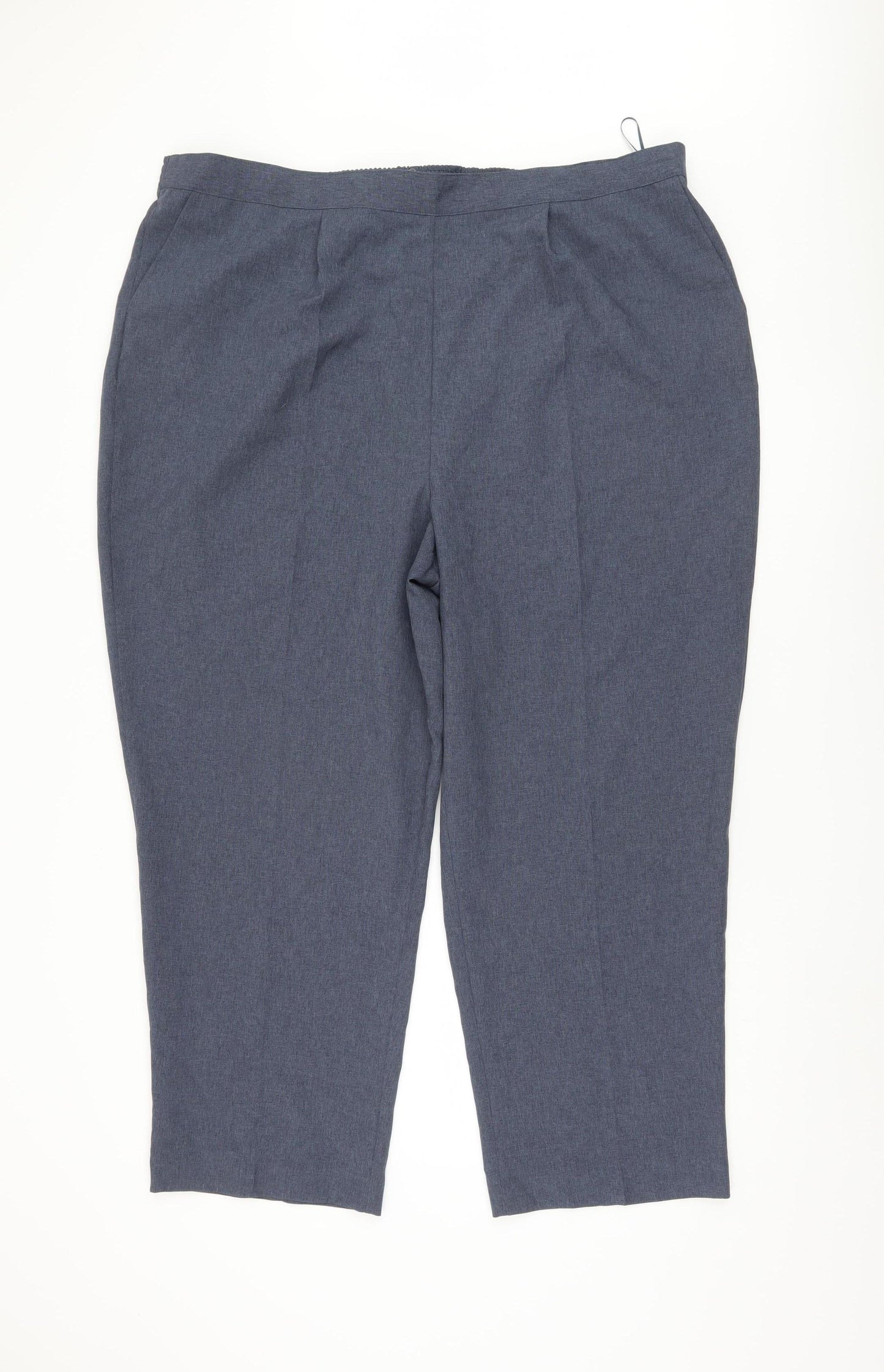 Bonmarché Women's Blue Relaxed Fit Trousers 24