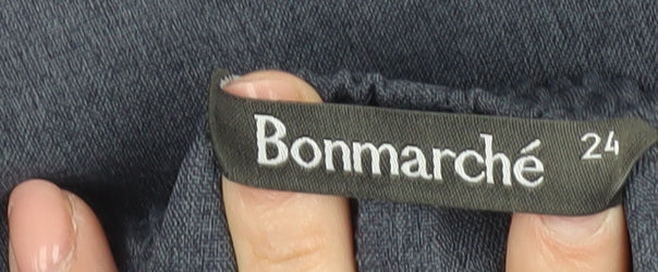 Bonmarché Women's Blue Relaxed Fit Trousers 24