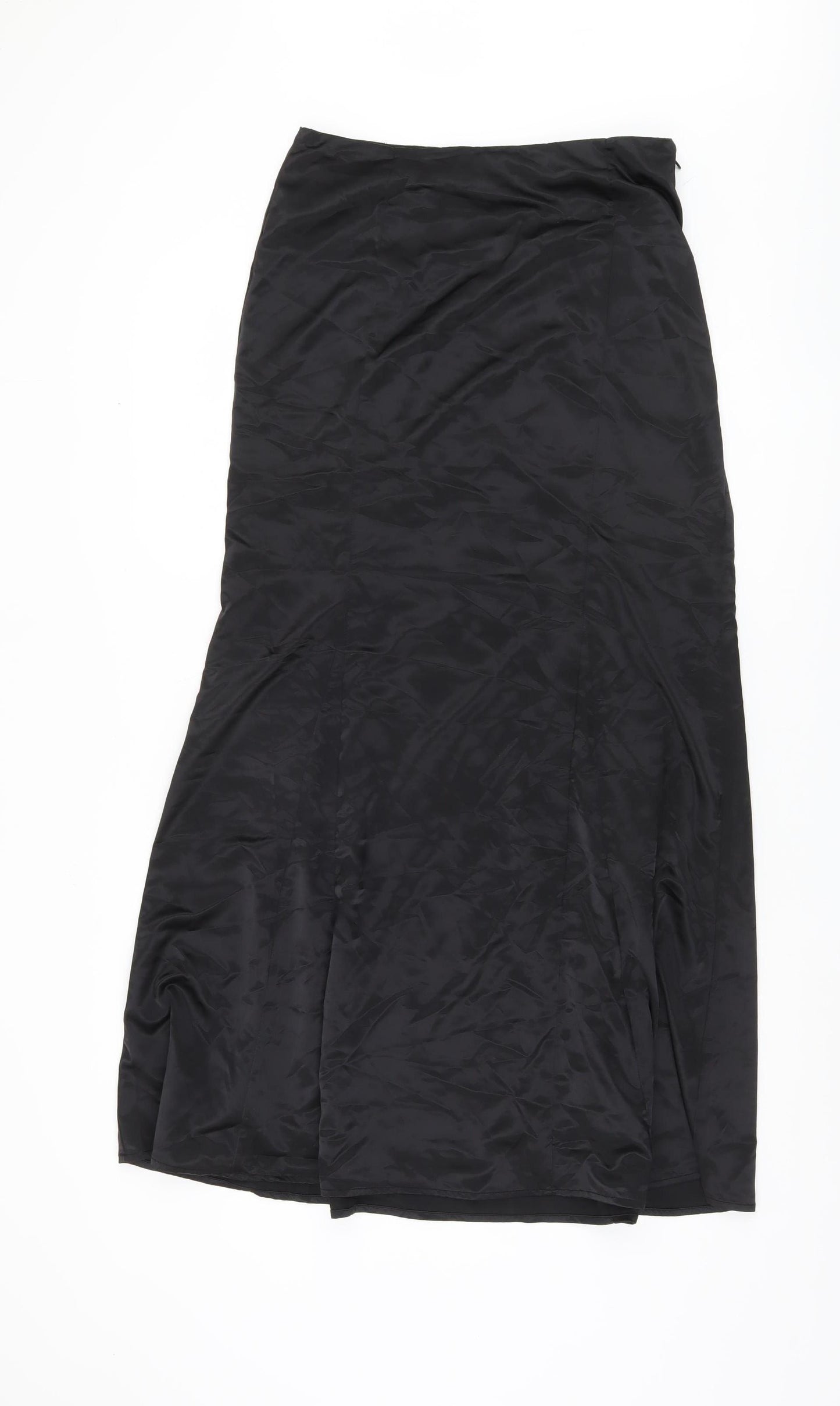 H&M Women's Black Long Skirt Size 10 Polyester
