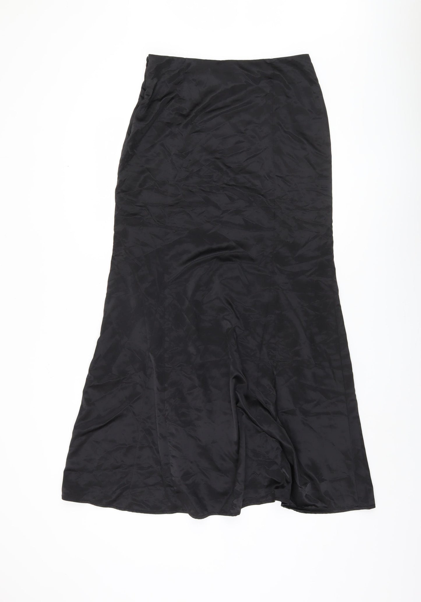 H&M Women's Black Long Skirt Size 10 Polyester