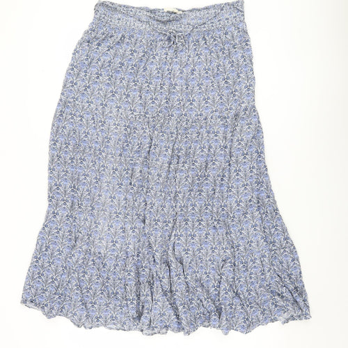 Fat Face Women’s Blue Floral A-Line Midi Skirt - Size 16