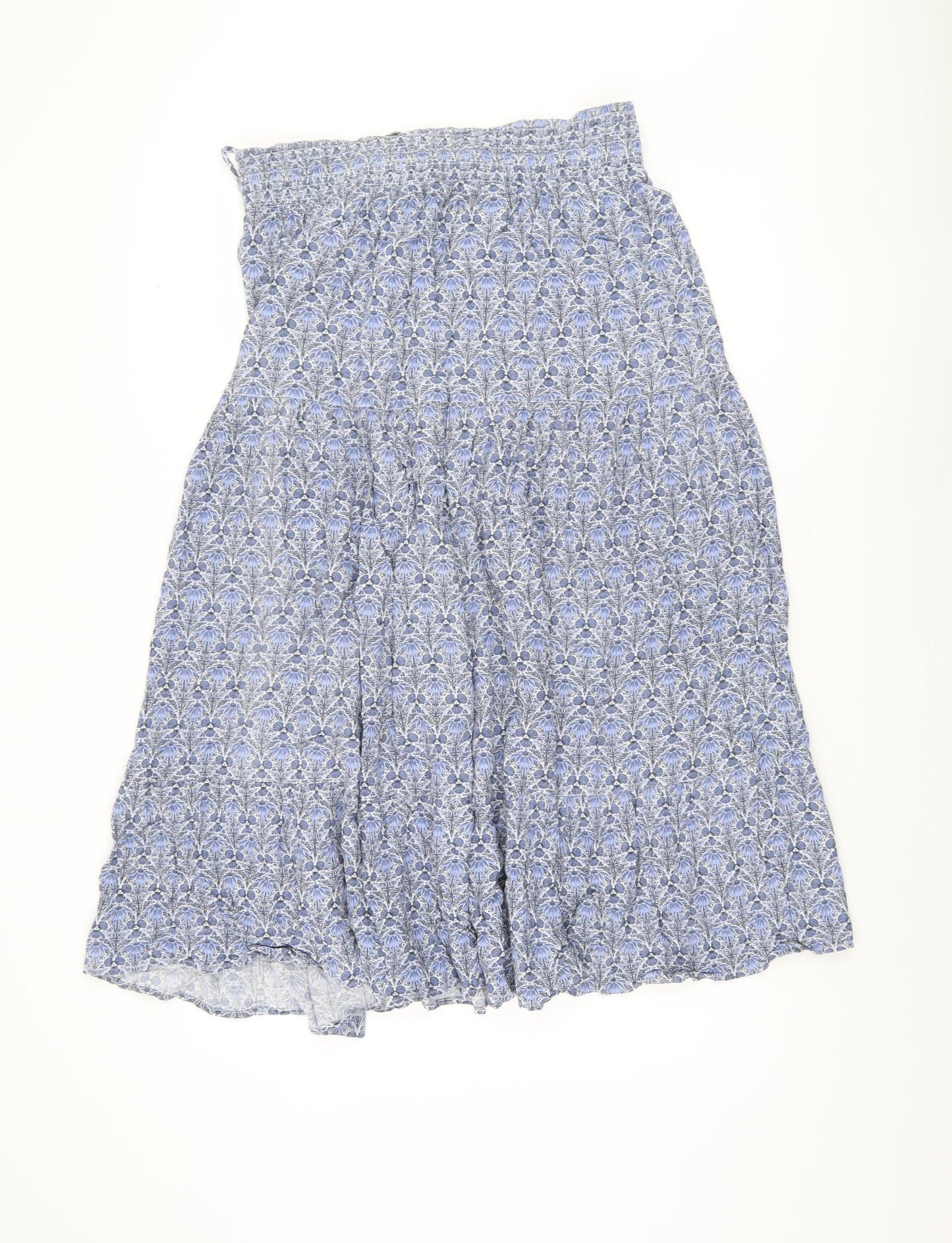 Fat Face Women’s Blue Floral A-Line Midi Skirt - Size 16
