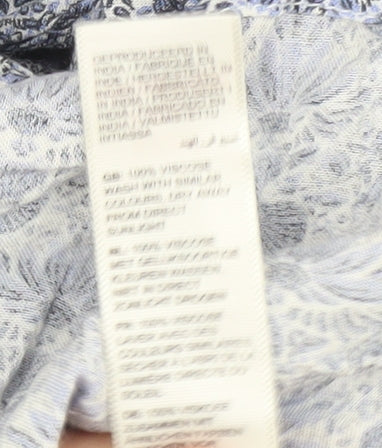 Fat Face Women’s Blue Floral A-Line Midi Skirt - Size 16