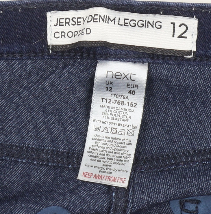 Next Women's Blue Cropped Leggings Size 12