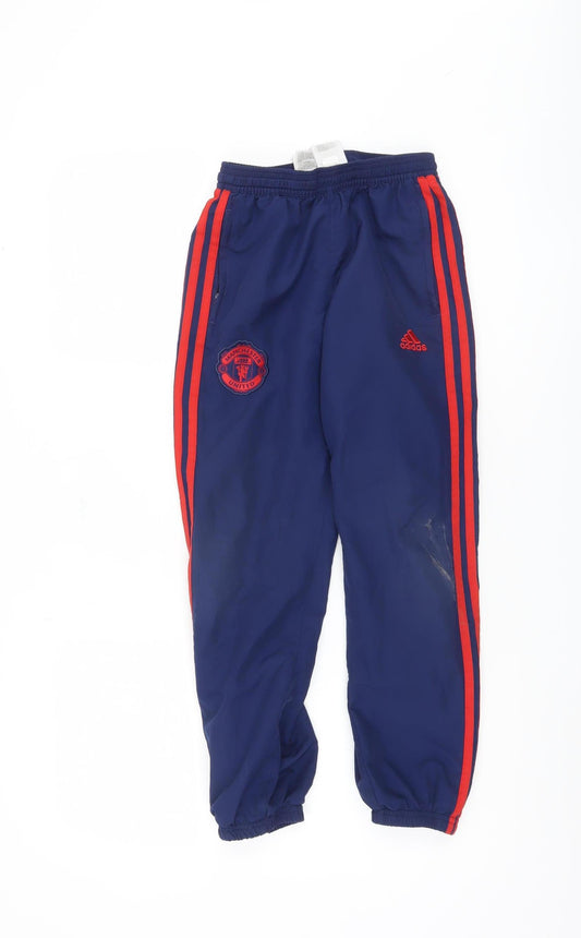 Adidas Boys Blue Jogger Trousers 9-10 Years