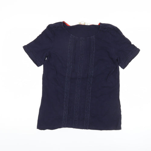 Boden Women's Blue Cotton T-Shirt Size 10