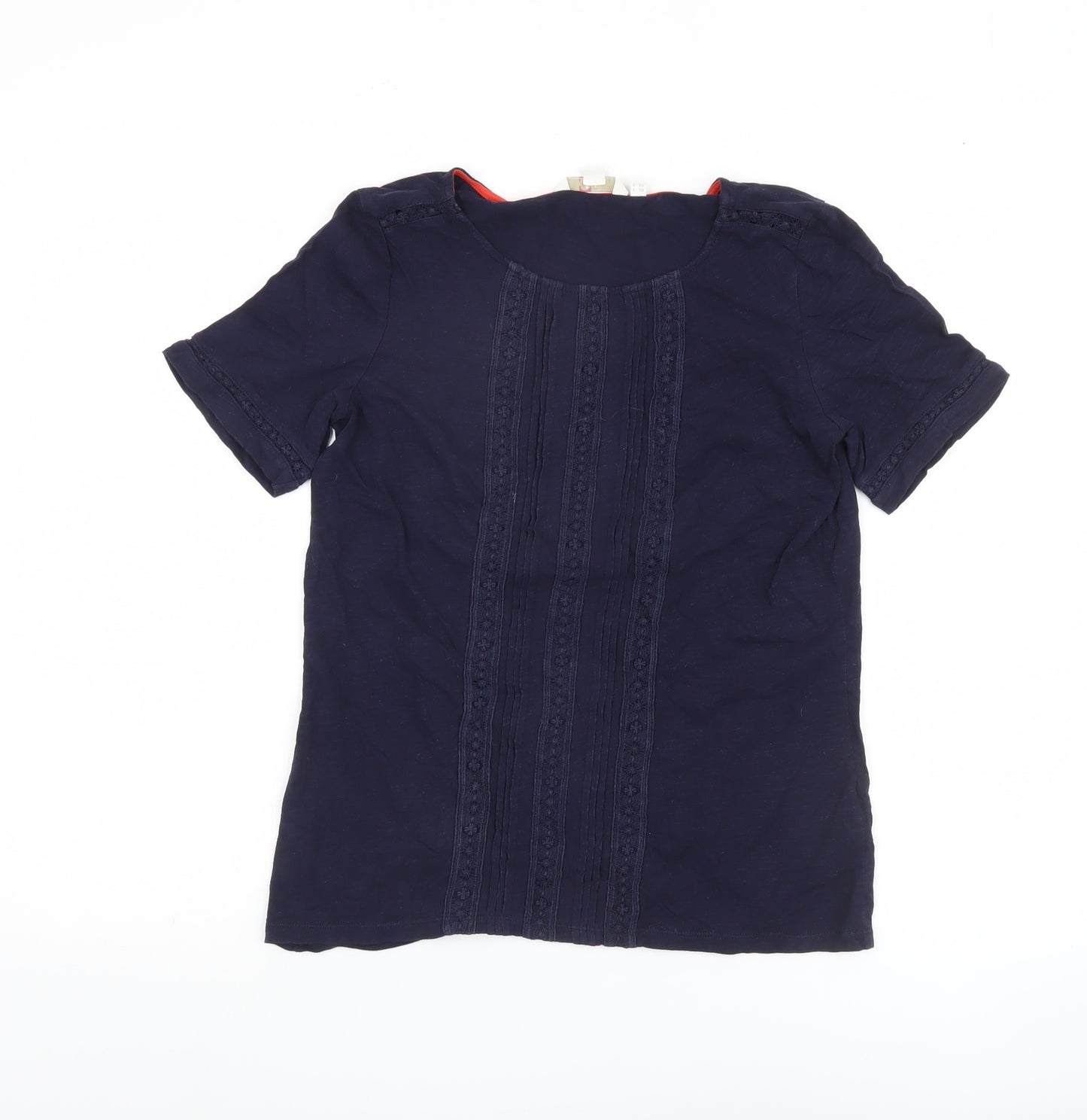 Boden Women's Blue Cotton T-Shirt Size 10