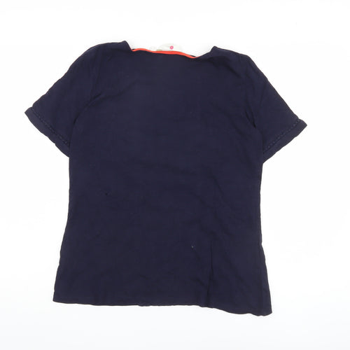 Boden Women's Blue Cotton T-Shirt Size 10