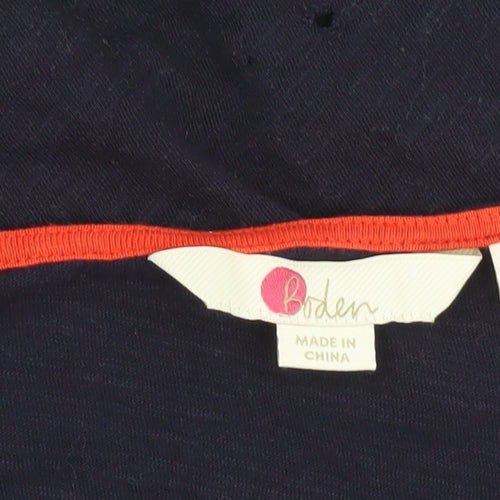 Boden Women's Blue Cotton T-Shirt Size 10