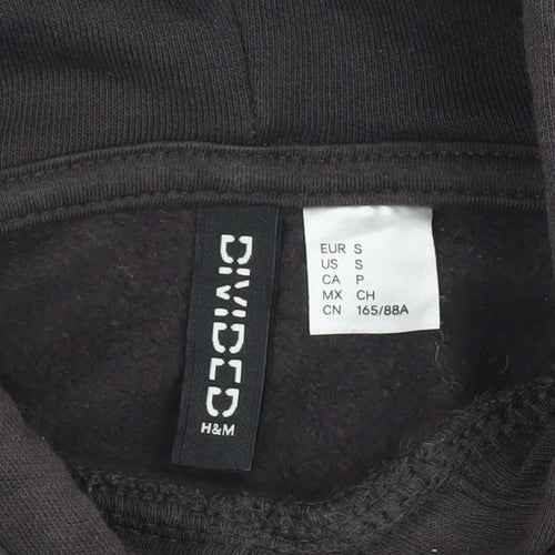 H&M Divided Women's Black Pullover Hoodie Size 12
