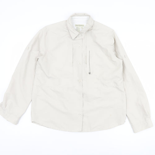 Royal Robbins Men's Beige Button-Up Shirt S