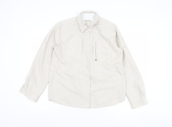 Royal Robbins Men's Beige Button-Up Shirt S