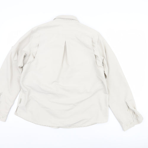 Royal Robbins Men's Beige Button-Up Shirt S