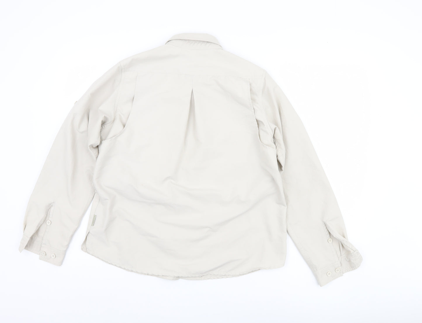 Royal Robbins Men's Beige Button-Up Shirt S