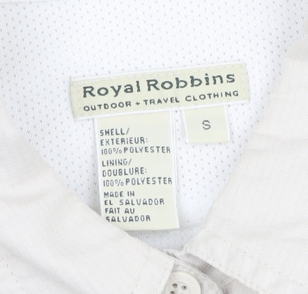 Royal Robbins Men's Beige Button-Up Shirt S