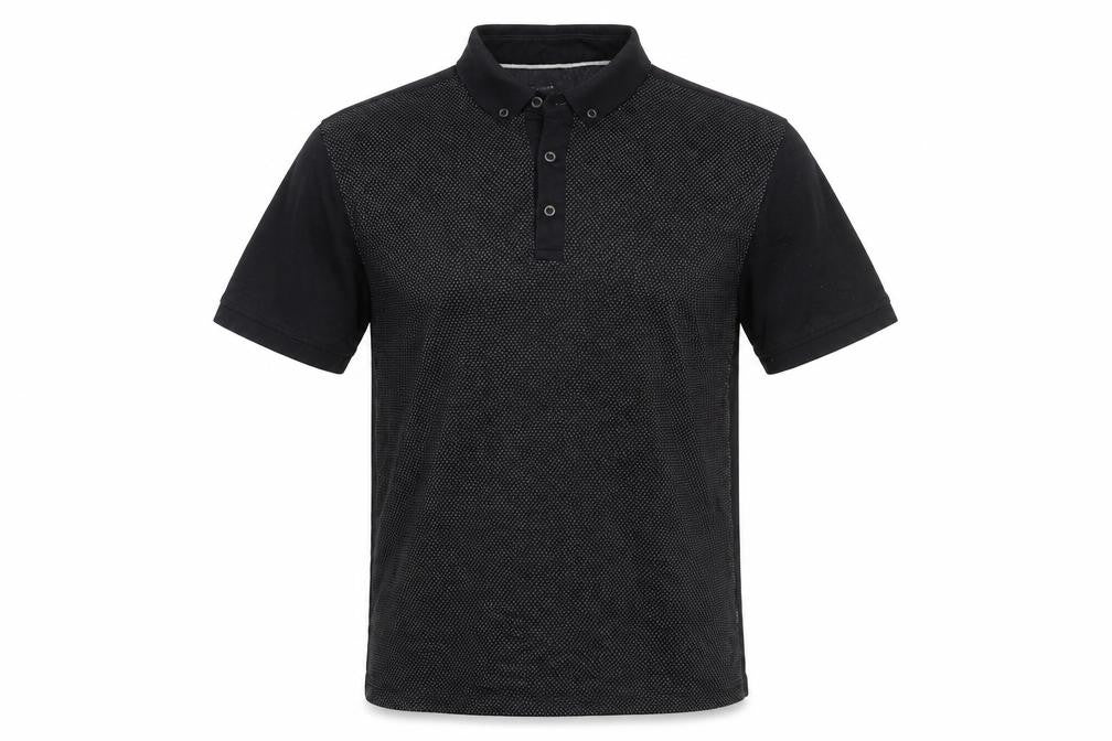Front view of Marks & Spencer Men's Black Polo Shirt, M