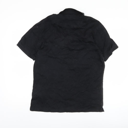 Marks and Spencer Men's Black Polo Shirt, M