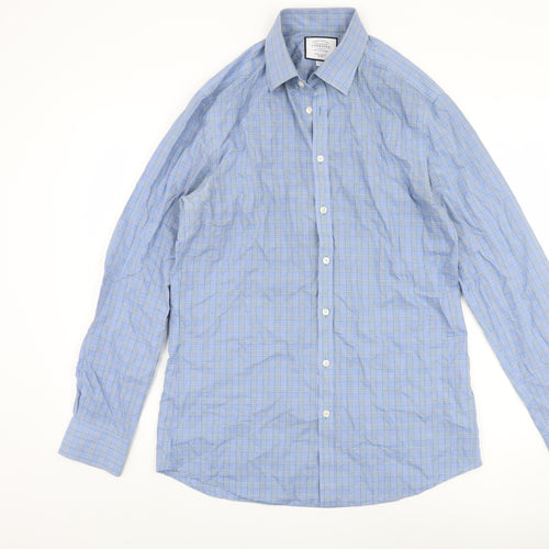 Charles Tyrwhitt Men's Blue Check Extra-Slim Fit Shirt
