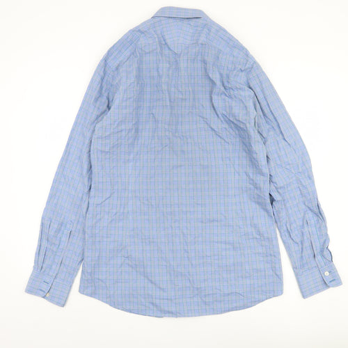 Charles Tyrwhitt Men's Blue Check Extra-Slim Fit Shirt