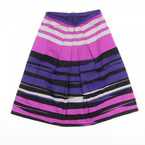 Hobbs Women’s Purple Midi A-Line Skirt Size 8