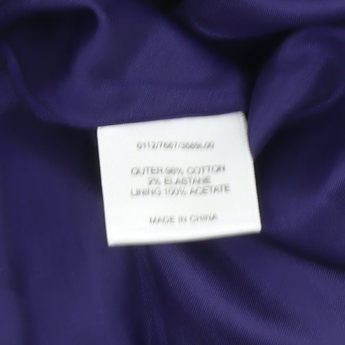 Hobbs Women’s Purple Midi A-Line Skirt Size 8
