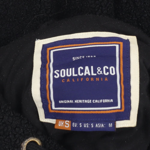 SoulCal & Co Men's Black Fleece Hoodie S