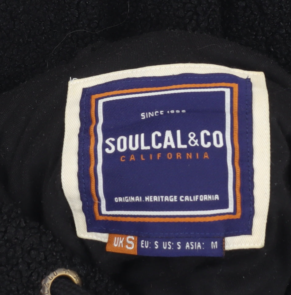 SoulCal & Co Men's Black Fleece Hoodie S