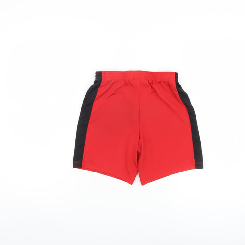 Nike Boys Red Sports Shorts, Size M, Drawstring Waist