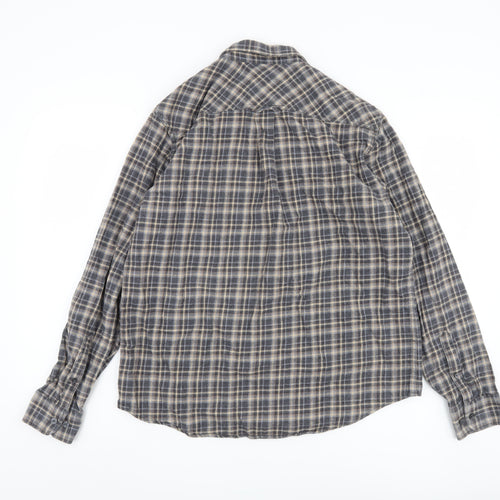 James Pringle Men's Grey Check L Shirt, Long Sleeve, Cotton