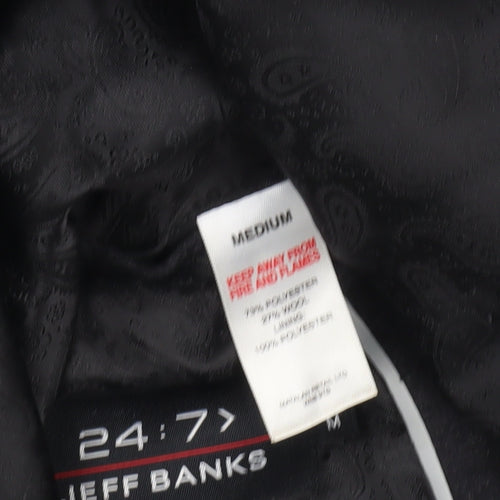 Jeff Banks Men's Black Slim Fit Blazer M