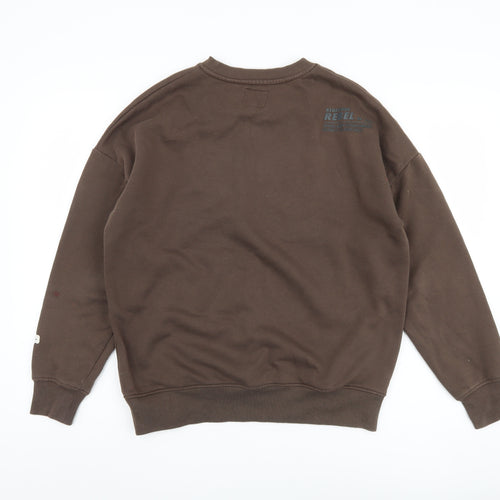 Redefined Rebel Men's Brown Pullover Sweatshirt S