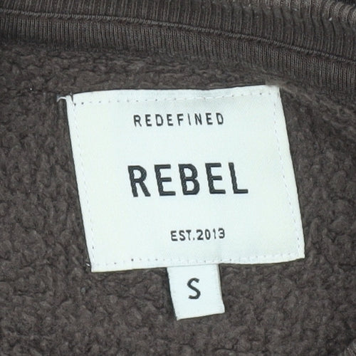 Redefined Rebel Men's Brown Pullover Sweatshirt S