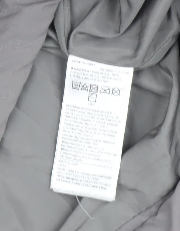 GAP Men's Grey Full Zip Fleece Jacket L