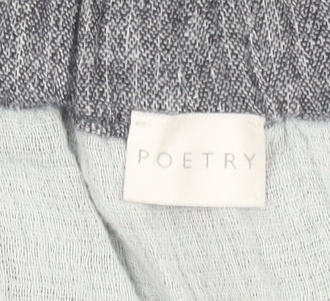 Poetry Womens Grey Trousers Size 16 with Pockets