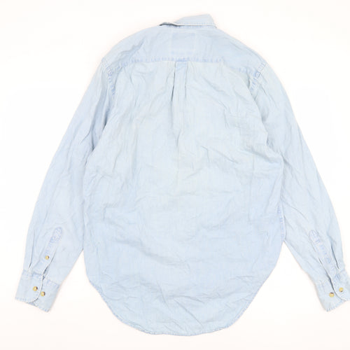 Peter Christian Men's Blue Medium Button-Up Shirt