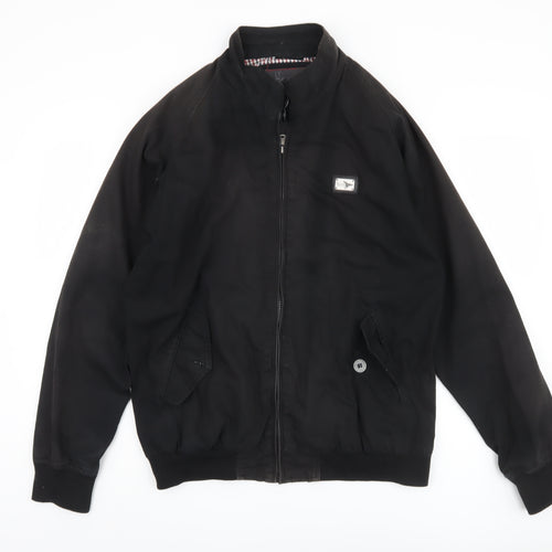 Le Breve Men's Black XL Bomber Jacket