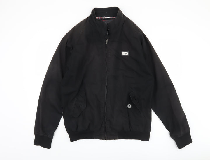 Le Breve Men's Black XL Bomber Jacket