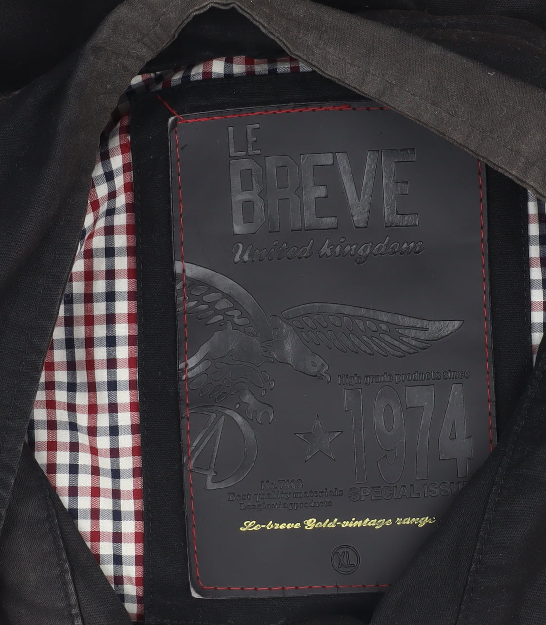 Le Breve Men's Black XL Bomber Jacket