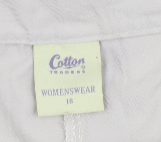 Cotton Traders Women's Beige Chino Trousers Size 18