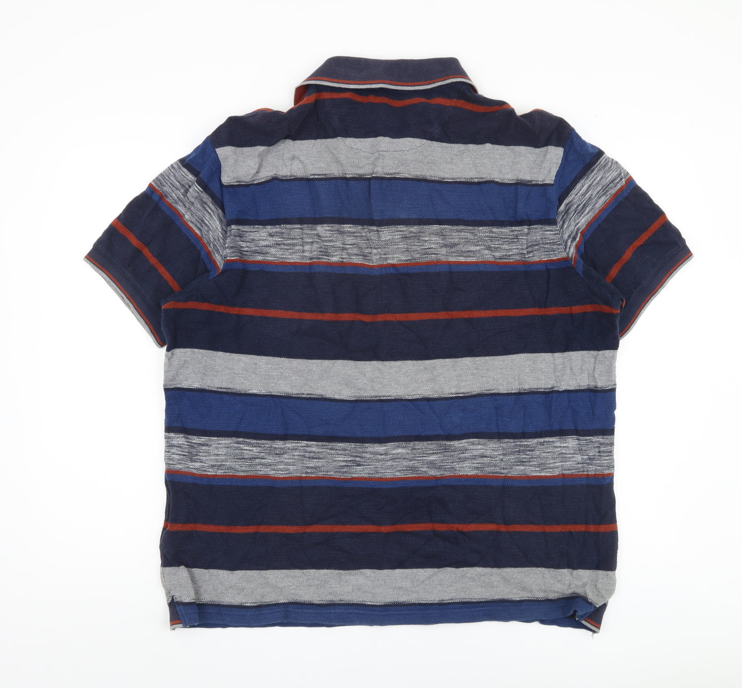 Blue Harbour Men's L Multicoloured Striped Polo