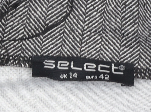Select Women's Grey Blazer, Size 14, Herringbone