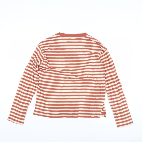 Monki Women's Striped Multicoloured T-Shirt, 2XS, Long Sleeve